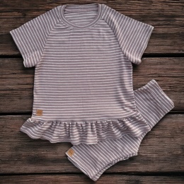 Komplet merino 110/116 ( nowa wełna )