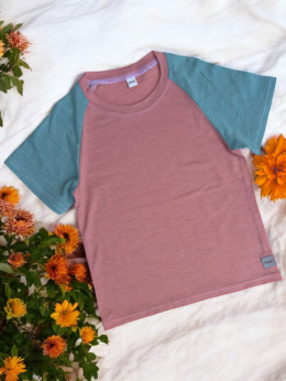 T-shirt merino-tencel 98/104 ( nowa wełna )
