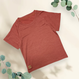 T-shirt merino&jedwab 86/92 ( nowa wełna )